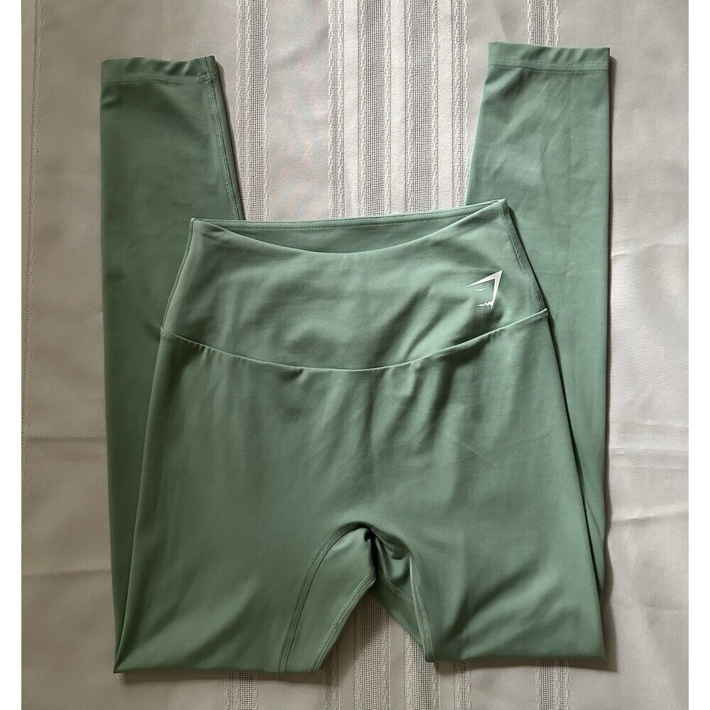 Gymshark Training 7/8 Leggings - Alpine Green - Size M